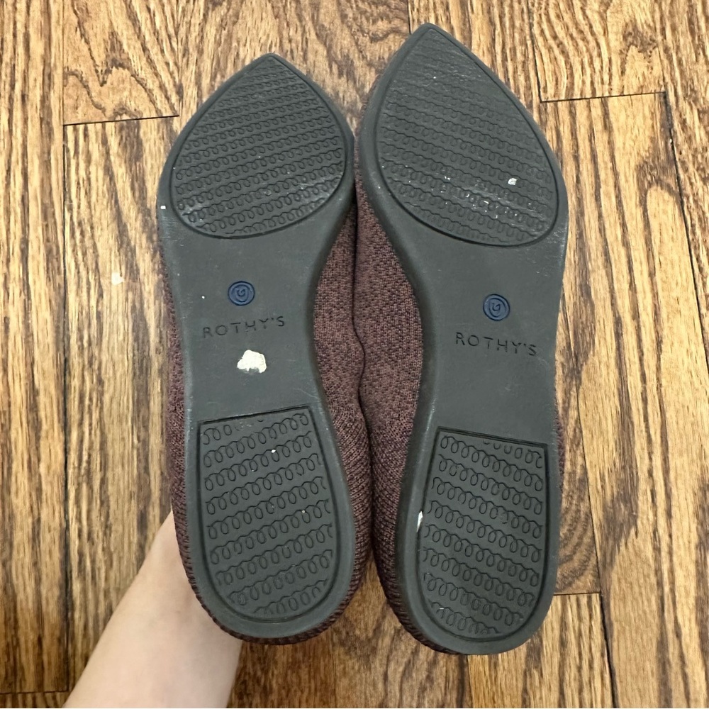 Rothy's The Point Toe Flat In Truffle Python 6.5 - image 6